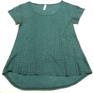 Teal Cap Sleeve T-shirt